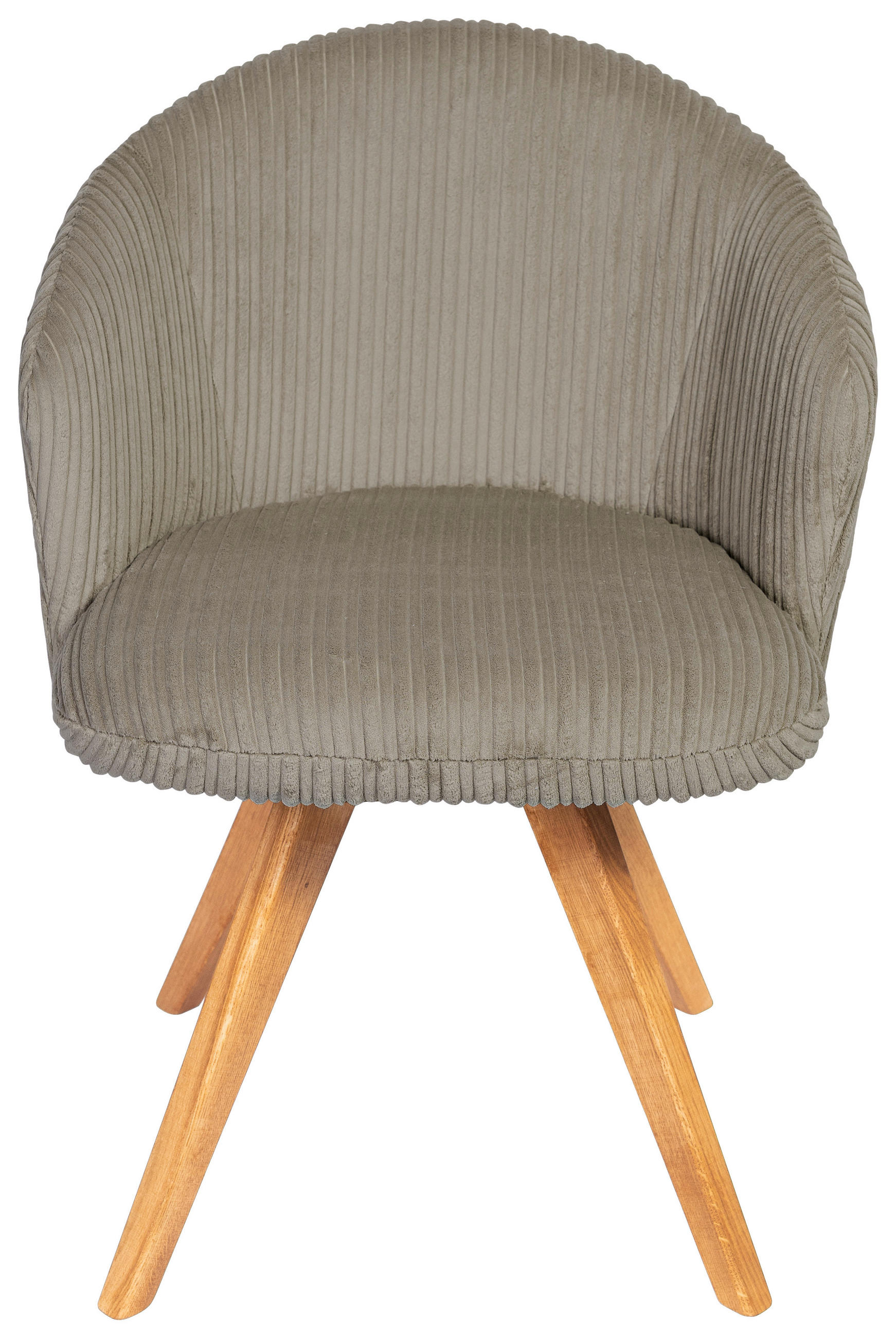 ARMLEHNSTUHL  in Feincord  - Eichefarben/Braun, KONVENTIONELL, Holz/Textil (61/82/59cm) - Stylife