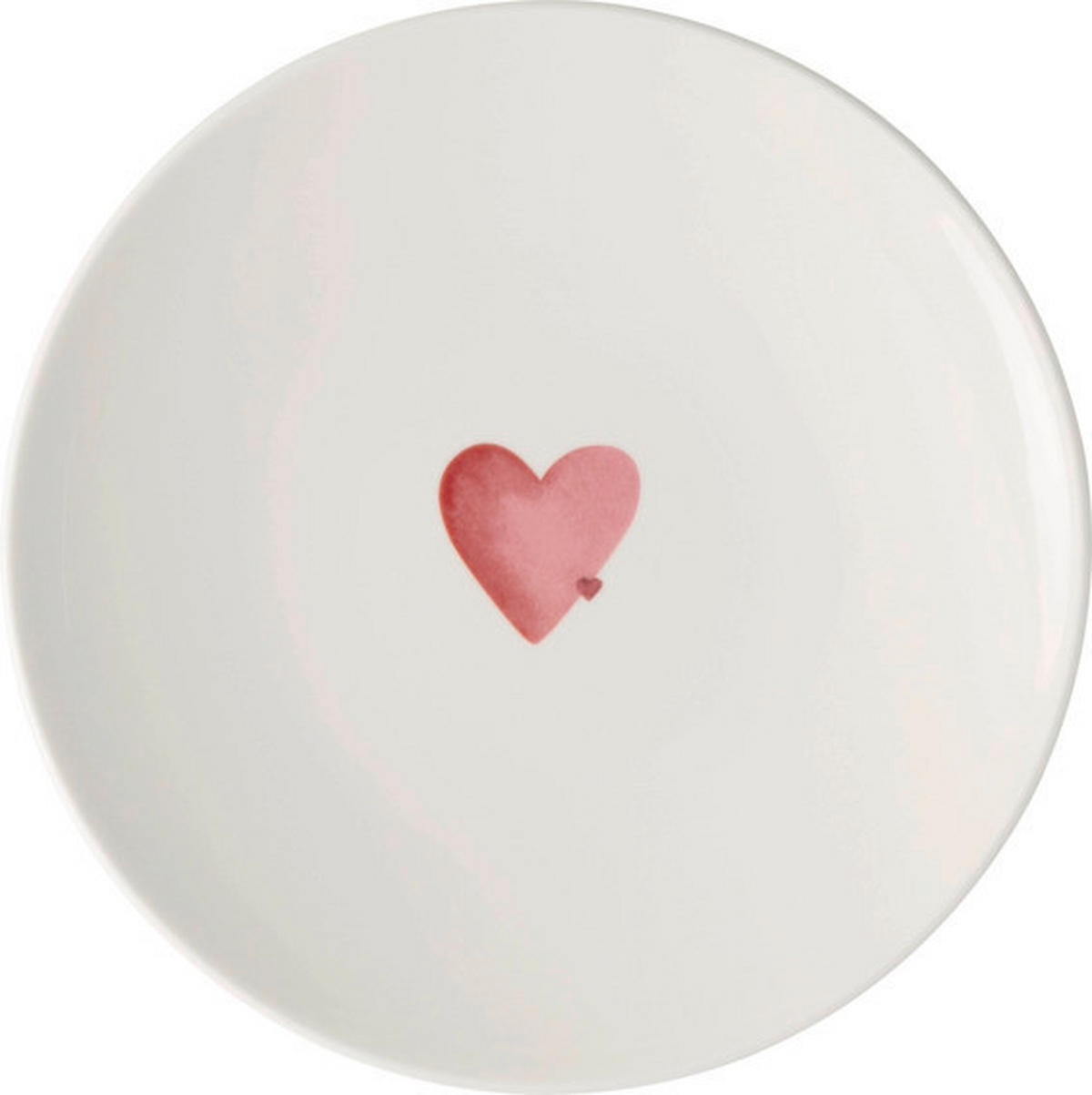 FRÜHSTÜCKSTELLER Weiß With Love  - Weiß, LIFESTYLE, Keramik (21/21/2,5cm) - Villeroy & Boch