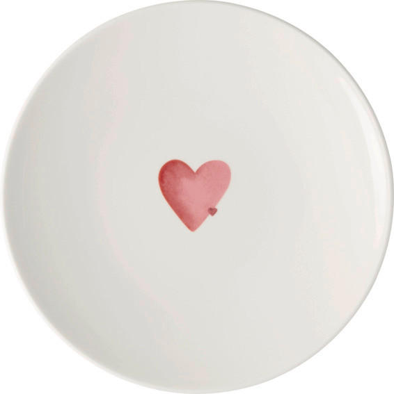 Villeroy & Boch Frühstücksteller With Love Weiß 21x21x2.5 cm
