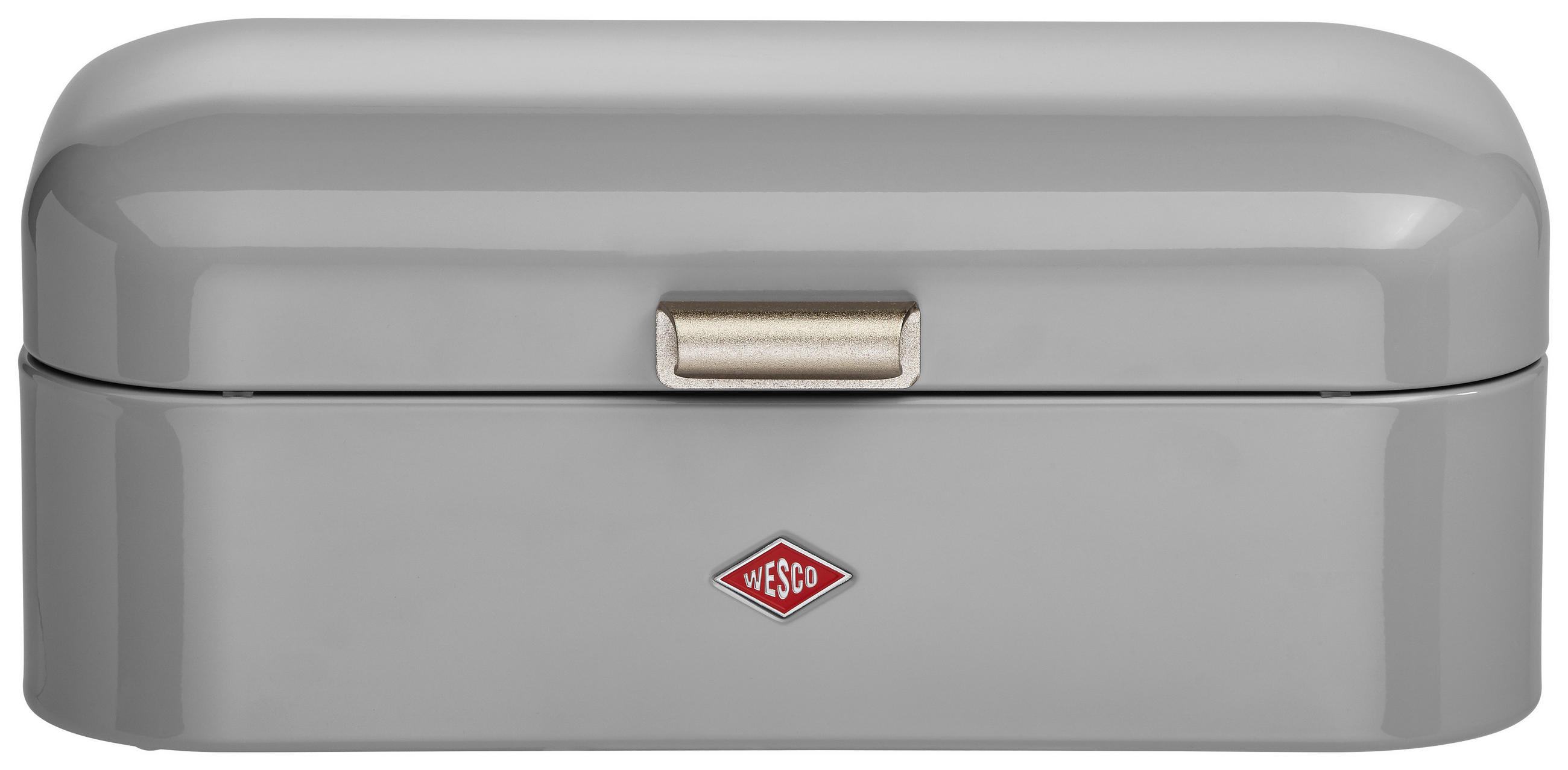 BROTKASTEN - Grau, Basics, Metall (42/17/22cm) - Wesco