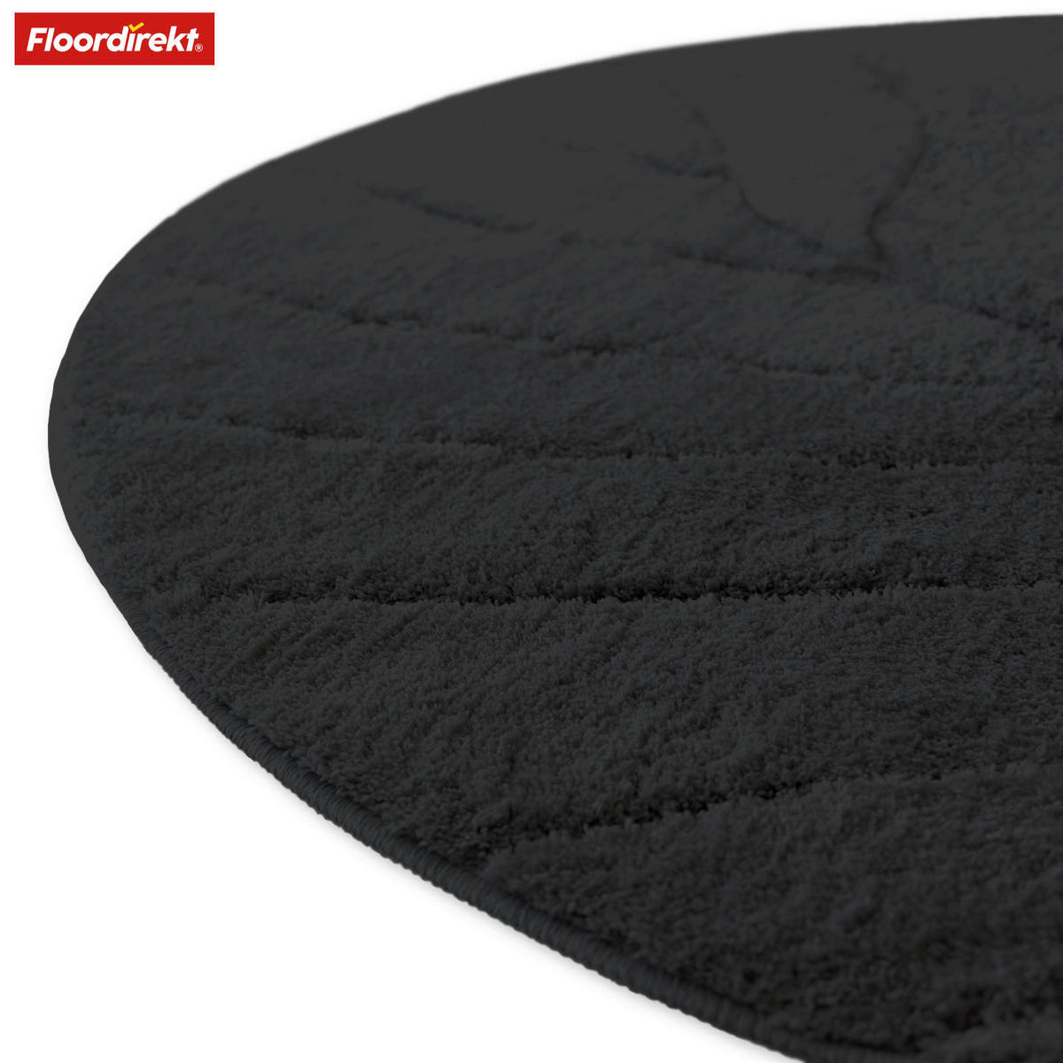 BADEMATTE Maris Schwarz 120 cm  - Schwarz, Basics, Kunststoff/Textil (120cm) - Floordirekt