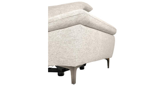 ECKSOFA Beige Webstoff  - Beige/Schwarz, KONVENTIONELL, Textil/Metall (225/288cm) - Carryhome