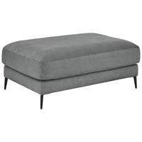 HOCKER Badia Base Feincord Grau  - Schwarz/Grau, Design, Textil/Metall (120/43/90cm) - Dieter Knoll