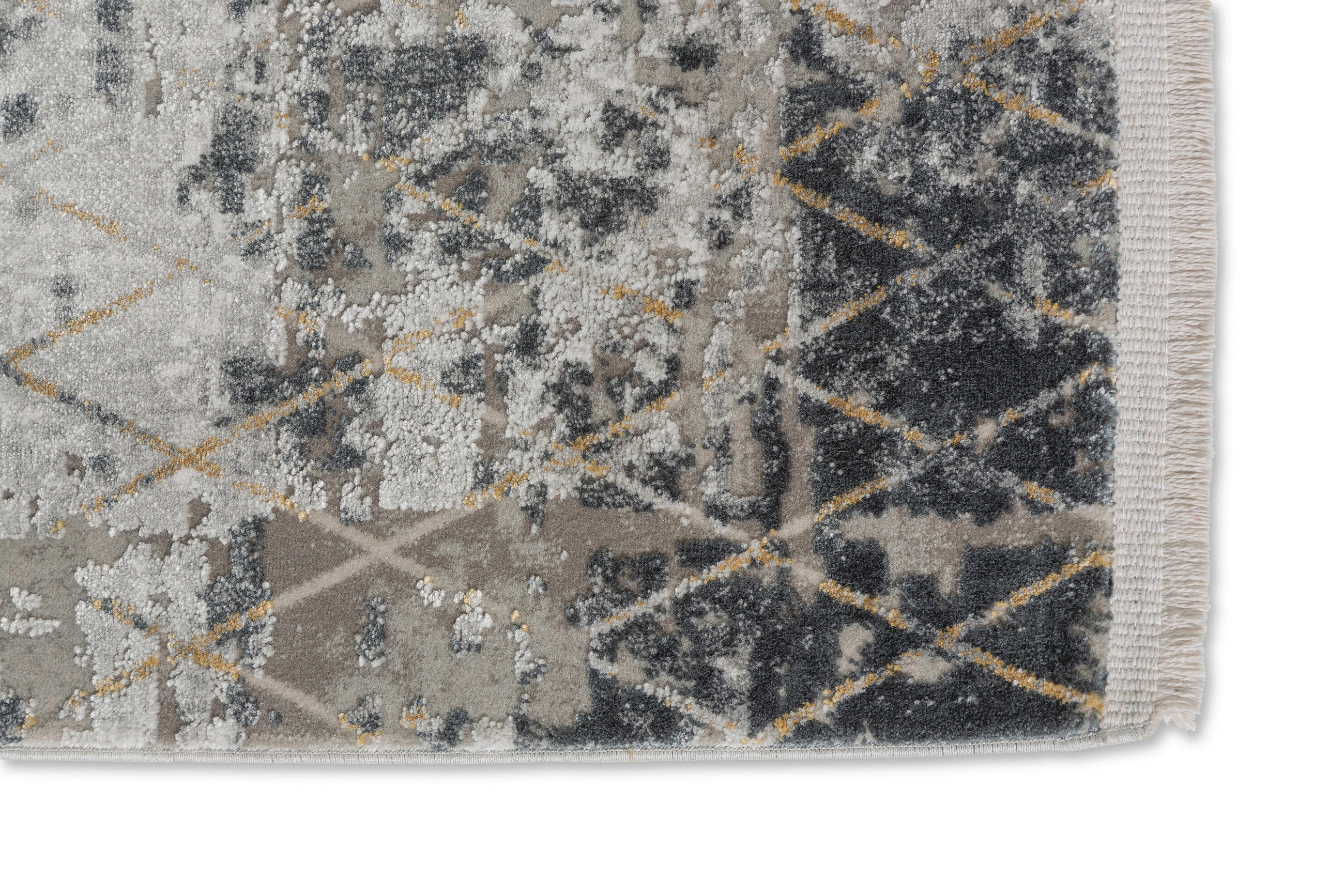 Thumbnail - Schöner Wohnen Webteppich Vision, Anthrazit, Textil, Abstraktes, rechteckig, 200x290 cm, für Fußbodenheizung geeignet, a...