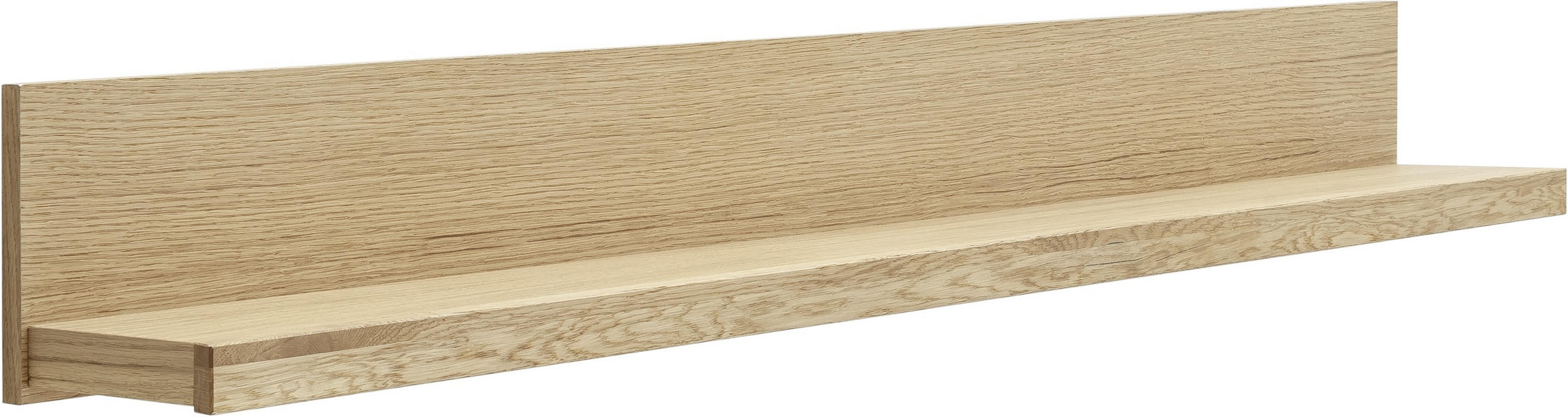 WANDBOARD Wildeiche massiv Wildeiche  - Wildeiche, Natur, Holz (132/20/20cm) - Carryhome