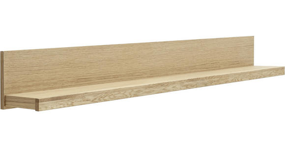 WANDBOARD Wildeiche massiv Wildeiche - Wildeiche, Natur, Holz (132/20/20cm) - Carryhome