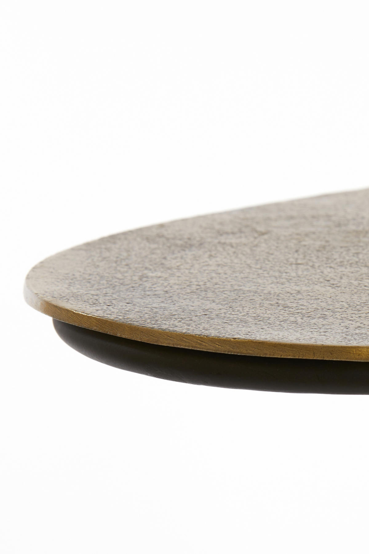 BEISTELLTISCH 43/27/53 cm MARSH Bronzefarben oval  - Bronzefarben, Trend, Metall (43/27/53cm) - Light & Living