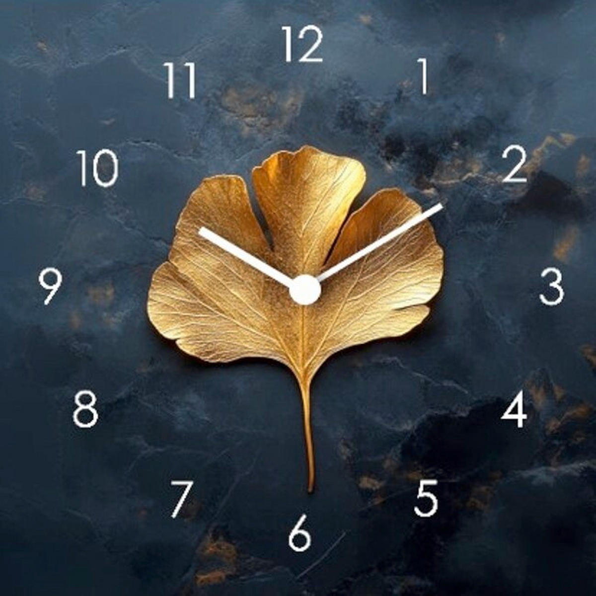 WANDUHR Gingko Clock Multicolor 20/20/3,1 cm  - Multicolor, Basics, Metall (20/20/3,1cm) - Euroart