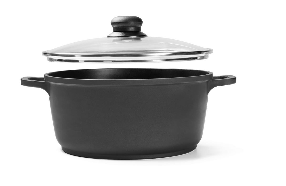 SET POSOD 3/1 Turin - barve nerjavečega jekla/črna, Konvencionalno, kovina/umetna masa - Homeware Profession.