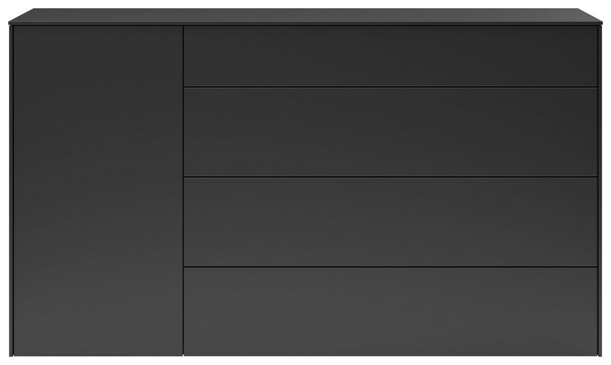 SIDEBOARD Riverside  in 169/97/42 cm  - Schwarz, Design, Holzwerkstoff/Kunststoff (169/97/42cm) - SetOne by Musterring