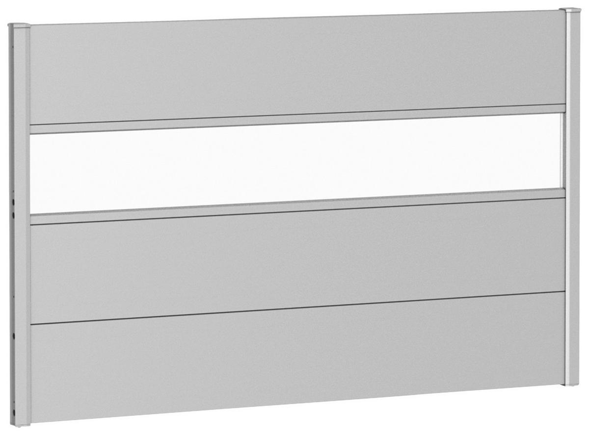 SICHTSCHUTZ - Silberfarben, Basics, Kunststoff/Metall (145/91/4,4cm) - Biohort