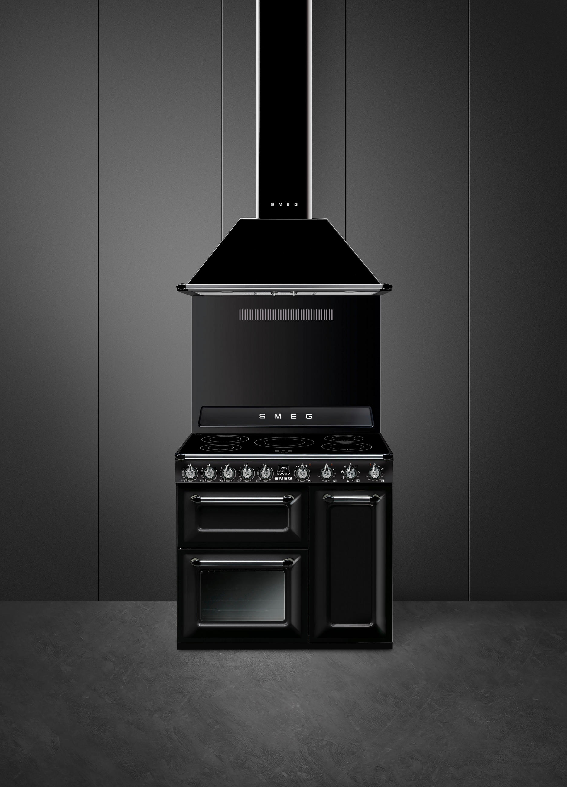 HERD TR93IBL2  - Schwarz, Basics, Metall (90/90/60cm) - SMEG