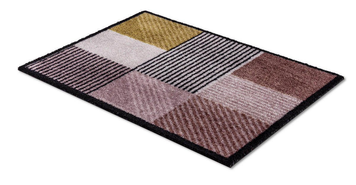 FUßMATTE  67/100 cm  Braun, Rosa, Rot, Schwarz, Rotbraun  - Rotbraun/Rot, KONVENTIONELL, Textil (67/100cm) - Schöner Wohnen