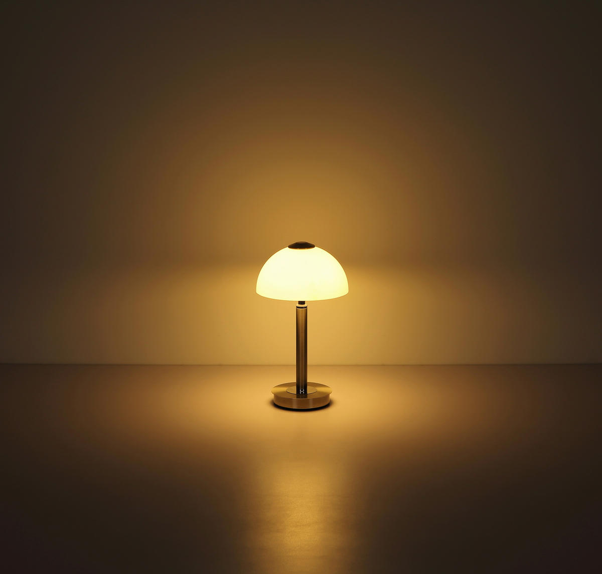 STOLNÍ LED LAMPA, dotykový stmívač, 25/45 cm  - bílá/černá, Basics, kov/plast (25/45cm) - Globo