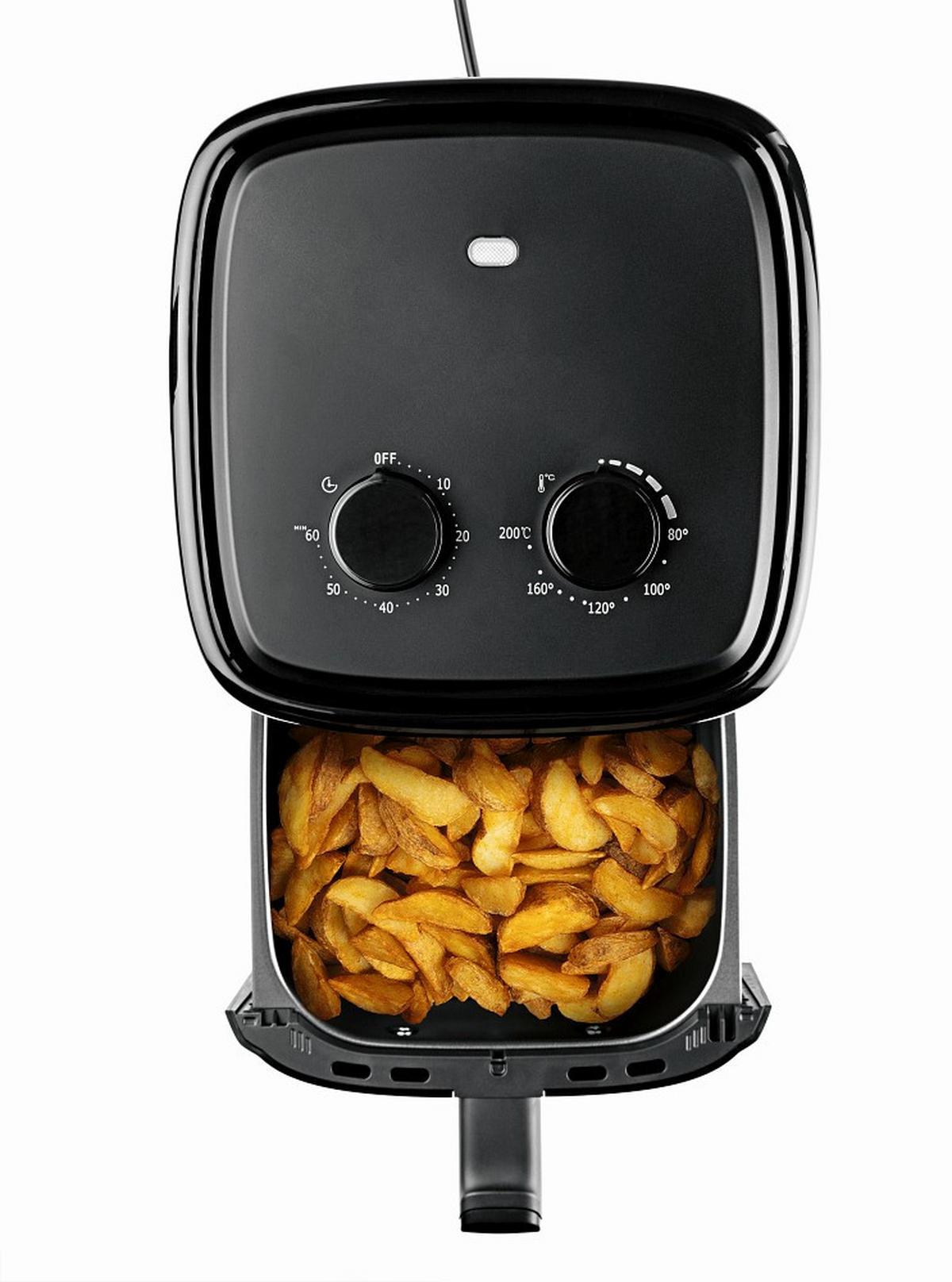 HEIßLUFTFRITTEUSE GOURMETmaxx 3,2 L  - Schwarz, Basics, Kunststoff (34,1/25,4/30cm) - GOURMETMAXX