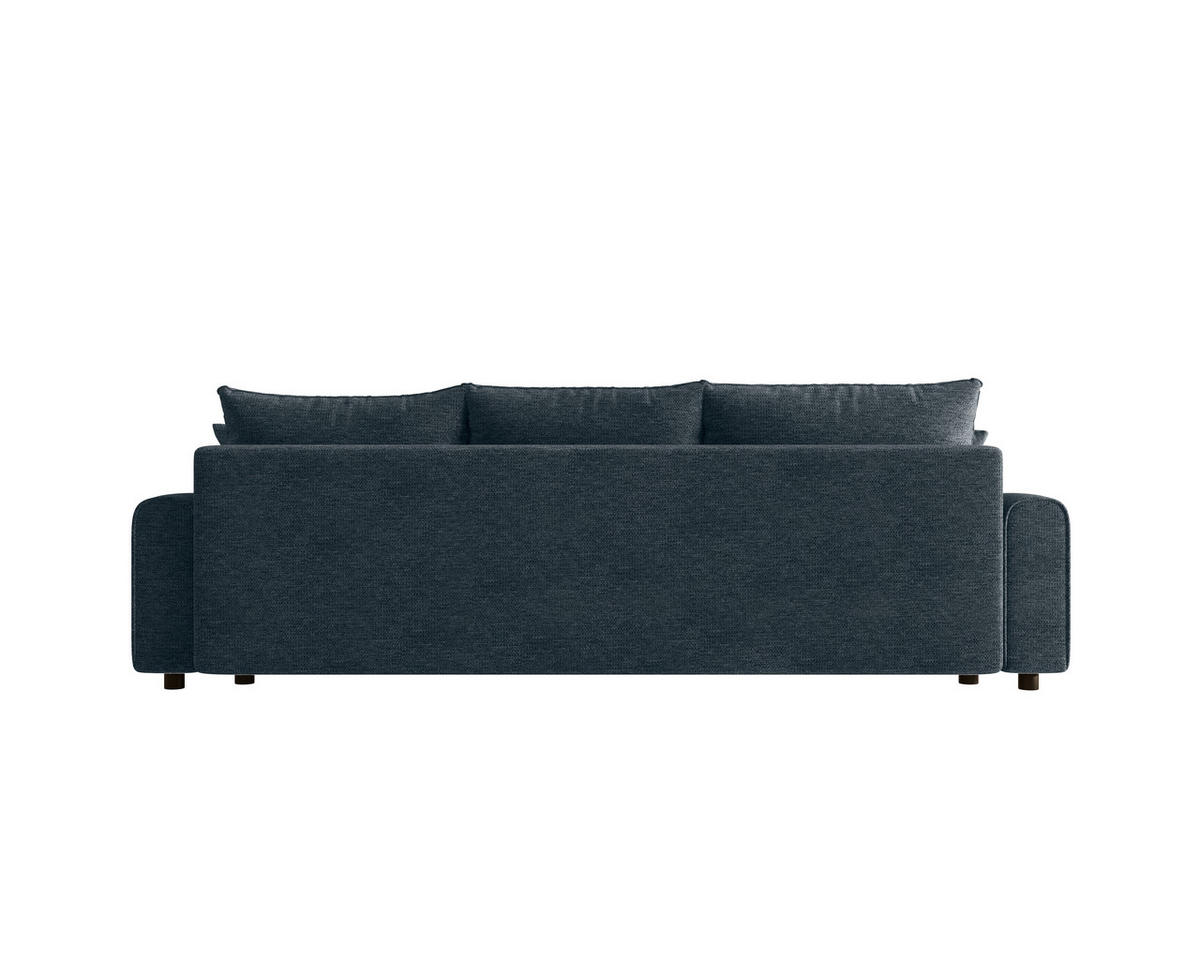 SCHLAFSOFA OLIVIER in Struktur Dunkelgrau  - Dunkelgrau/Schwarz, MODERN, Kunststoff/Textil (236/90/100cm) - MID.YOU