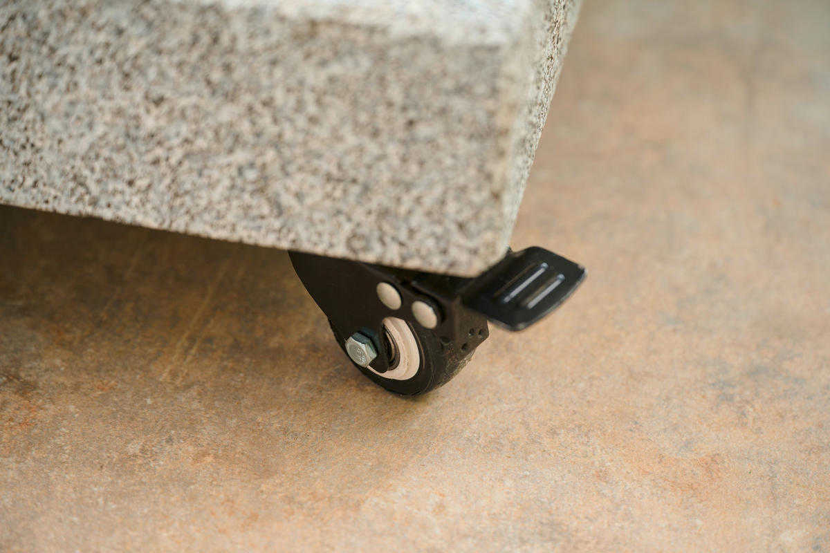 SONNENSCHIRMSTÄNDER Granit Grau  - Grau, Basics, Stein (50/43/50cm) - Siena Garden