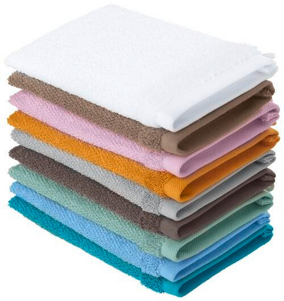 WASCHLAPPEN BONITA Schwarz 4-teilig  - Schwarz, Natur, Textil (16/21cm) - Bio:Vio
