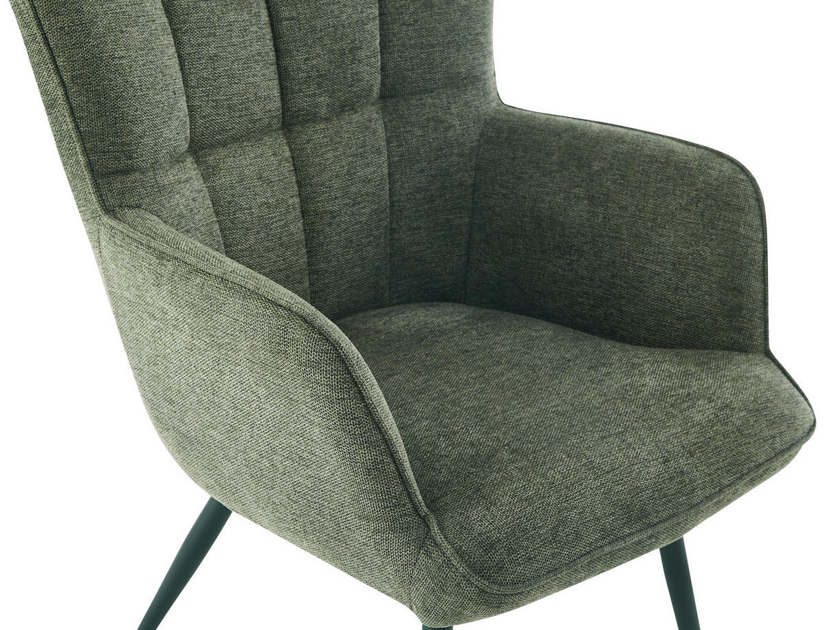 RELAX FOTEL SZETT - fekete/zöld, Design, textil/fém (68/100/78cm) - Ti'me