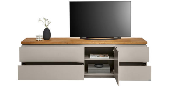 LOWBOARD  in 195/57,5/42 cm  - Kaschmir/Eichefarben, KONVENTIONELL, Holz/Holzwerkstoff (195/57,5/42cm) - Novel