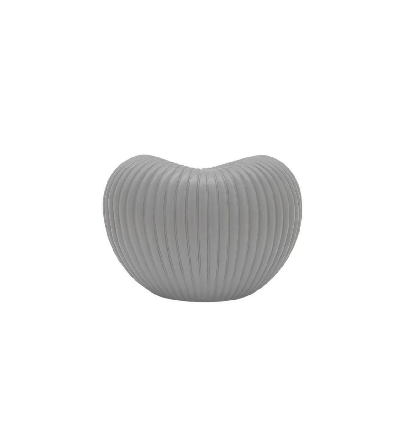 VÁZA  - szürke, Basics, kerámia (25.5/17.5/17.5cm)