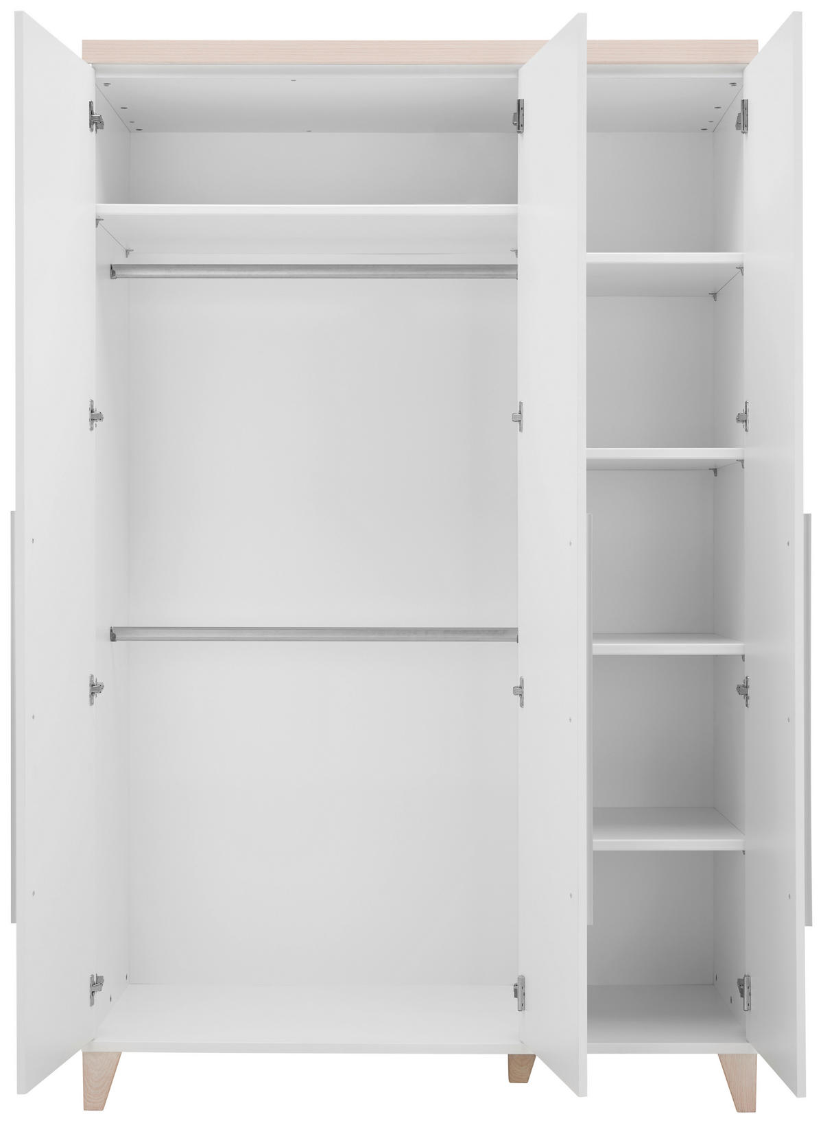 SKRIŇA DO IZBY PRE BÁBÄTKO biela, farba brezy,  - biela/farba brezy, Trend, kompozitné drevo/plast (136/210/57cm) - My Baby Lou