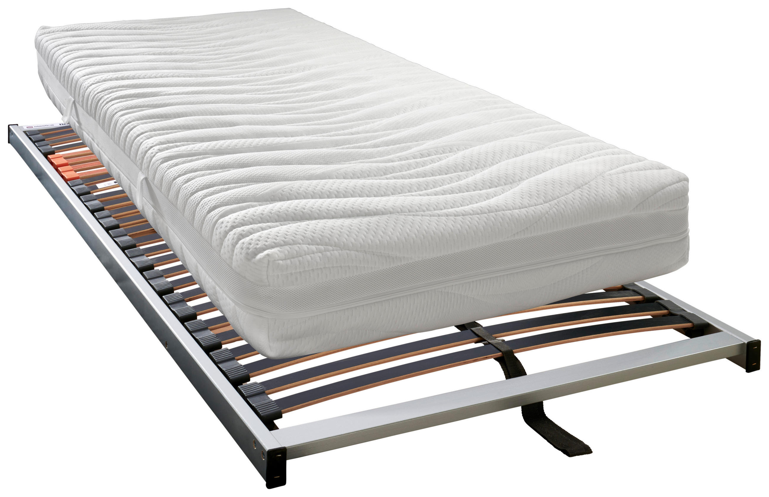 MATRATZENSET 120/200 cm  - Silberfarben, KONVENTIONELL, Holz (120/200cm) - Sleeptex