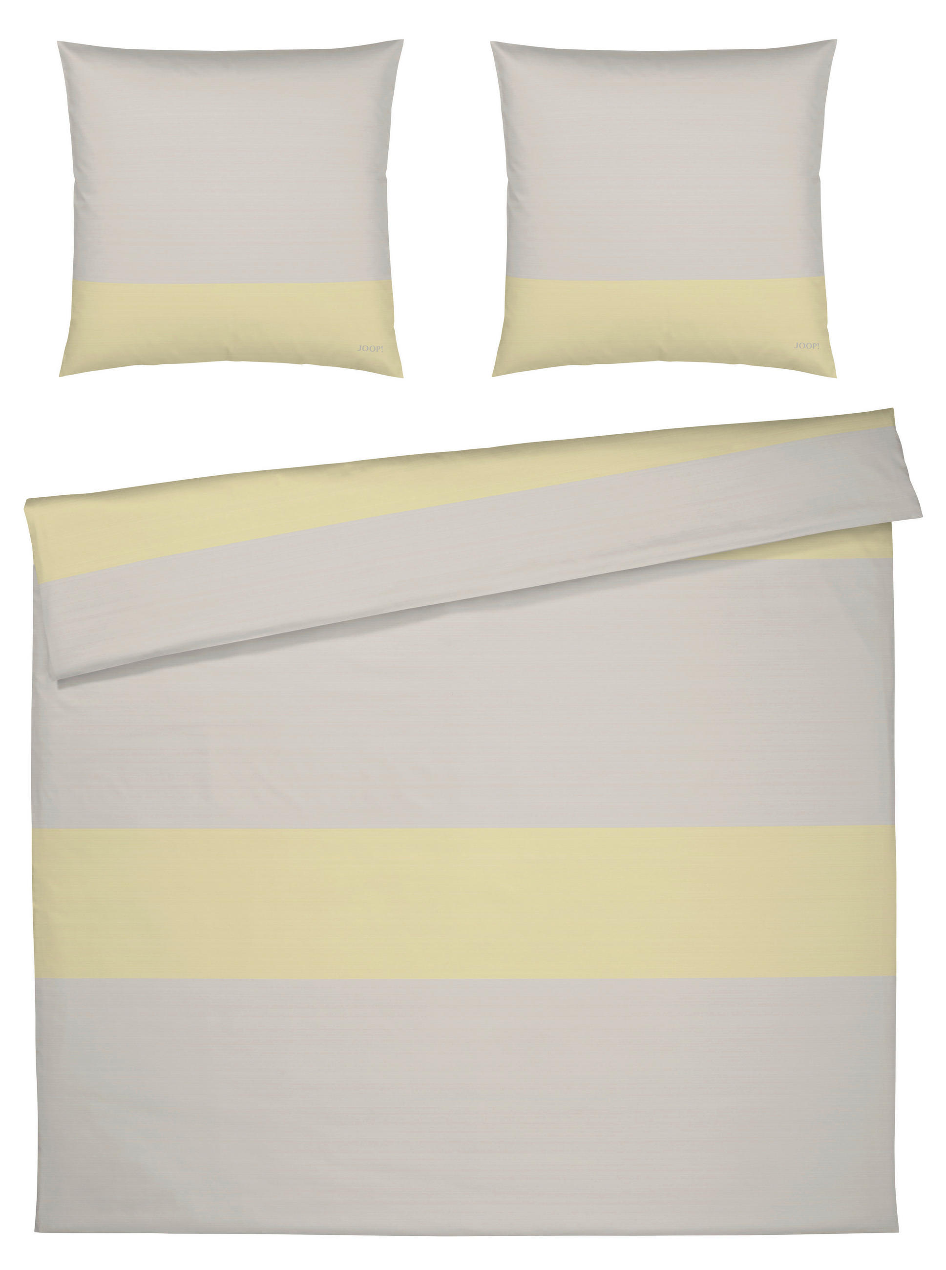 BETTWÄSCHE Makosatin 200/200 cm  - Gelb, Design, Textil (200/200cm) - Joop!