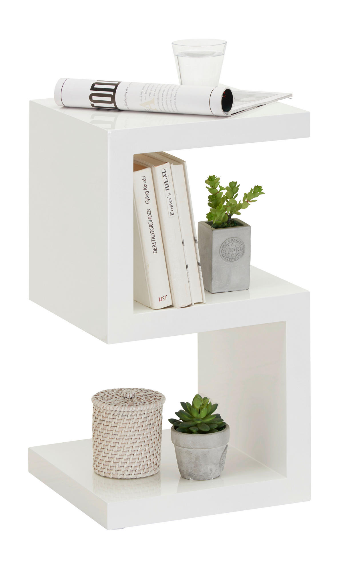 BEISTELLTISCH in Holzwerkstoff 32/32/59 cm  - Weiss, Trend, Holzwerkstoff (32/32/59cm) - Xora