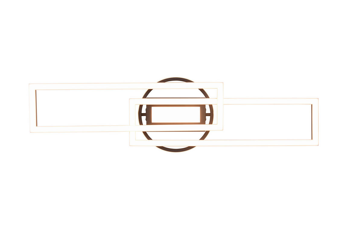 LED-DECKENLEUCHTE Twister 90,5/24,5/8,5 cm   - Messingfarben, Basics, Metall (90,5/24,5/8,5cm)