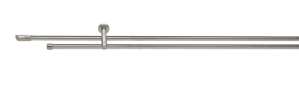 RUNDSTANGENGARNITUR  120 cm  - Edelstahlfarben, Basics, Metall (120cm) - Homeware