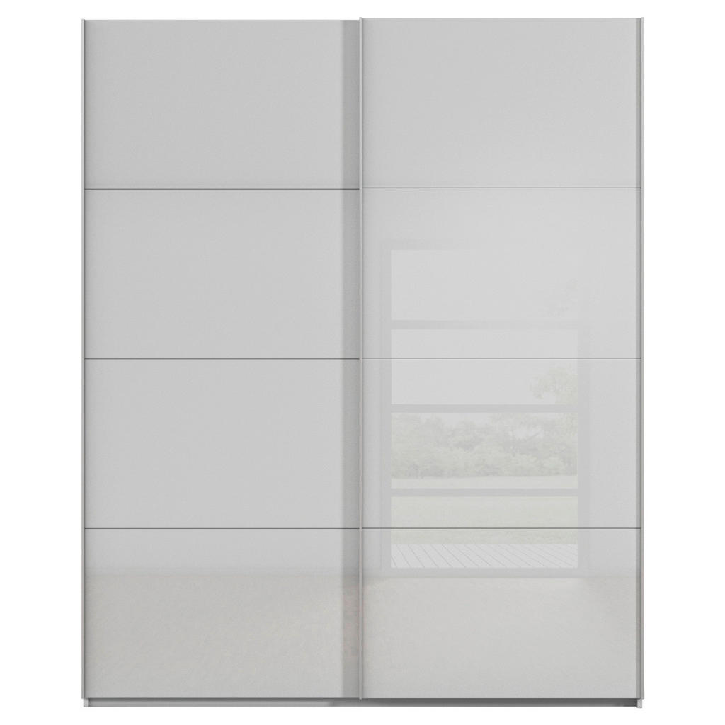 Thumbnail - Xora Schwebetürenschrank X-Tend, Seidengrau, Metall, 7 Fächer, 181x223x68 cm, Blauer Engel, Made in Germany, Typenauswah...