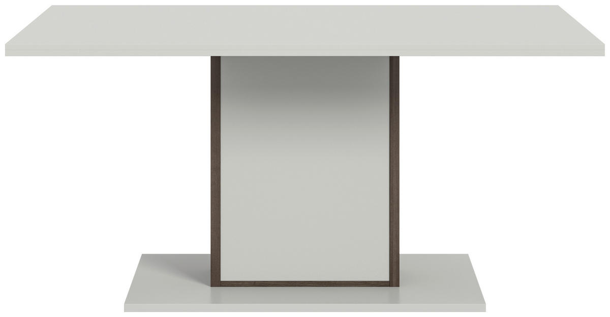 ESSTISCH in Holzwerkstoff 160/60/77 cm   - Dunkelbraun/Weiß, Design, Holzwerkstoff (160/60/77cm) - MID.YOU