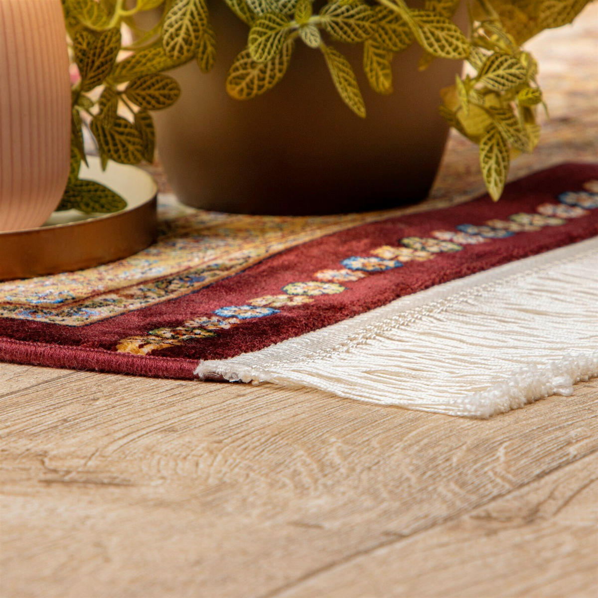 FLACHWEBETEPPICH 200/290 cm Rot  - Rot, Basics, Textil (200/290cm) - Kayoom