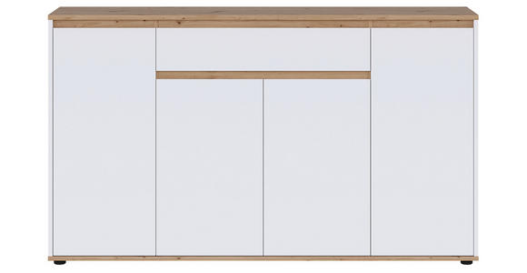 SIDEBOARD  160/93/38 cm 1 Schublade(n)  - Weiß/Eiche Artisan, MODERN, Holzwerkstoff (160/93/38cm) - Carryhome