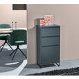 KOMMODE  in 50/103/38 cm  - Anthrazit/Schwarz, KONVENTIONELL, Holzwerkstoff/Metall (50/103/38cm) - Carryhome