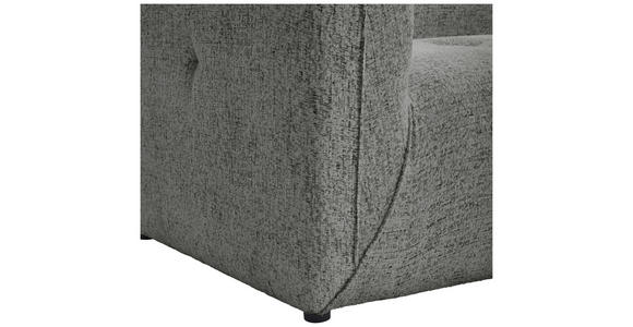 ECKSOFA Grau Chenille  - Schwarz/Grau, KONVENTIONELL, Kunststoff/Textil (255/164cm) - Ambia Home