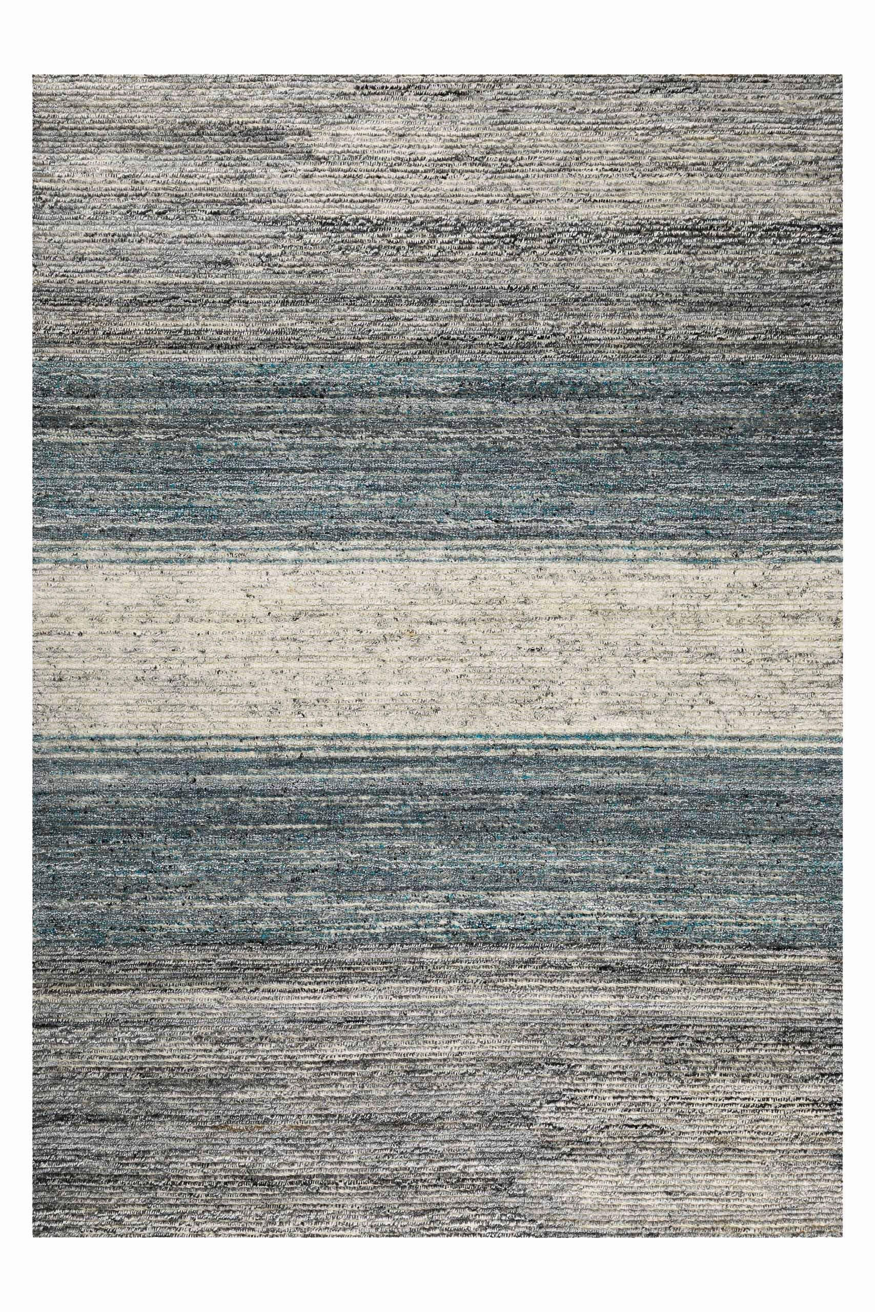 FLACHWEBETEPPICH 200/300 cm Hamptons Twentyfour Creme, Dunkelgrau, Graublau  - Graublau/Dunkelgrau, Design, Textil (200/300cm) - WECON HOME