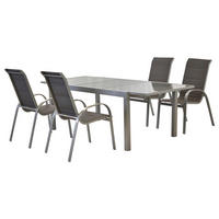 GARTENSET Aluminium  - Anthrazit/Silberfarben, MODERN, Textil/Metall - Gardenson