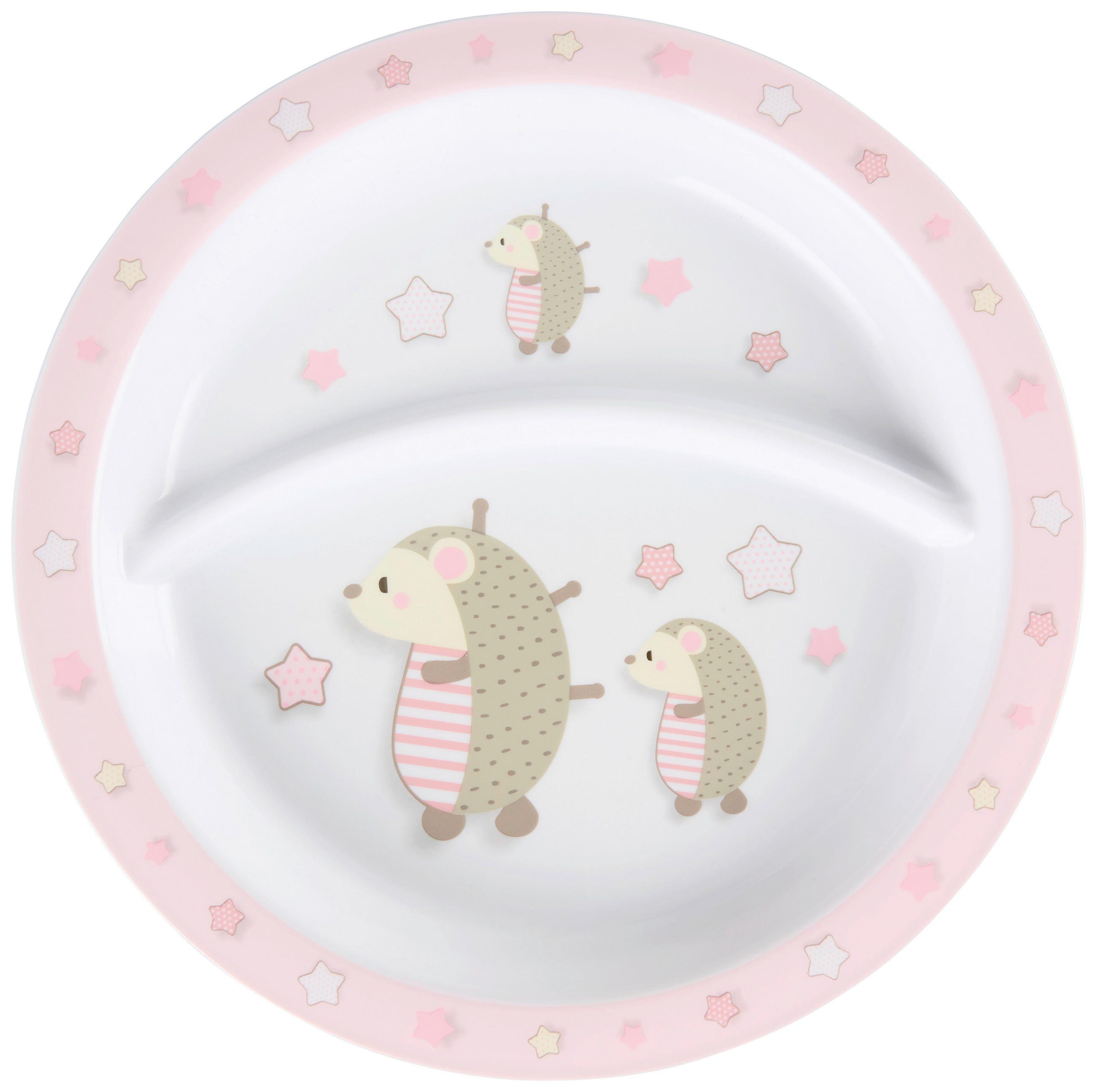 KINDERTELLER - Weiss/Rosa, Trend, Kunststoff (21,5cm) - My Baby Lou