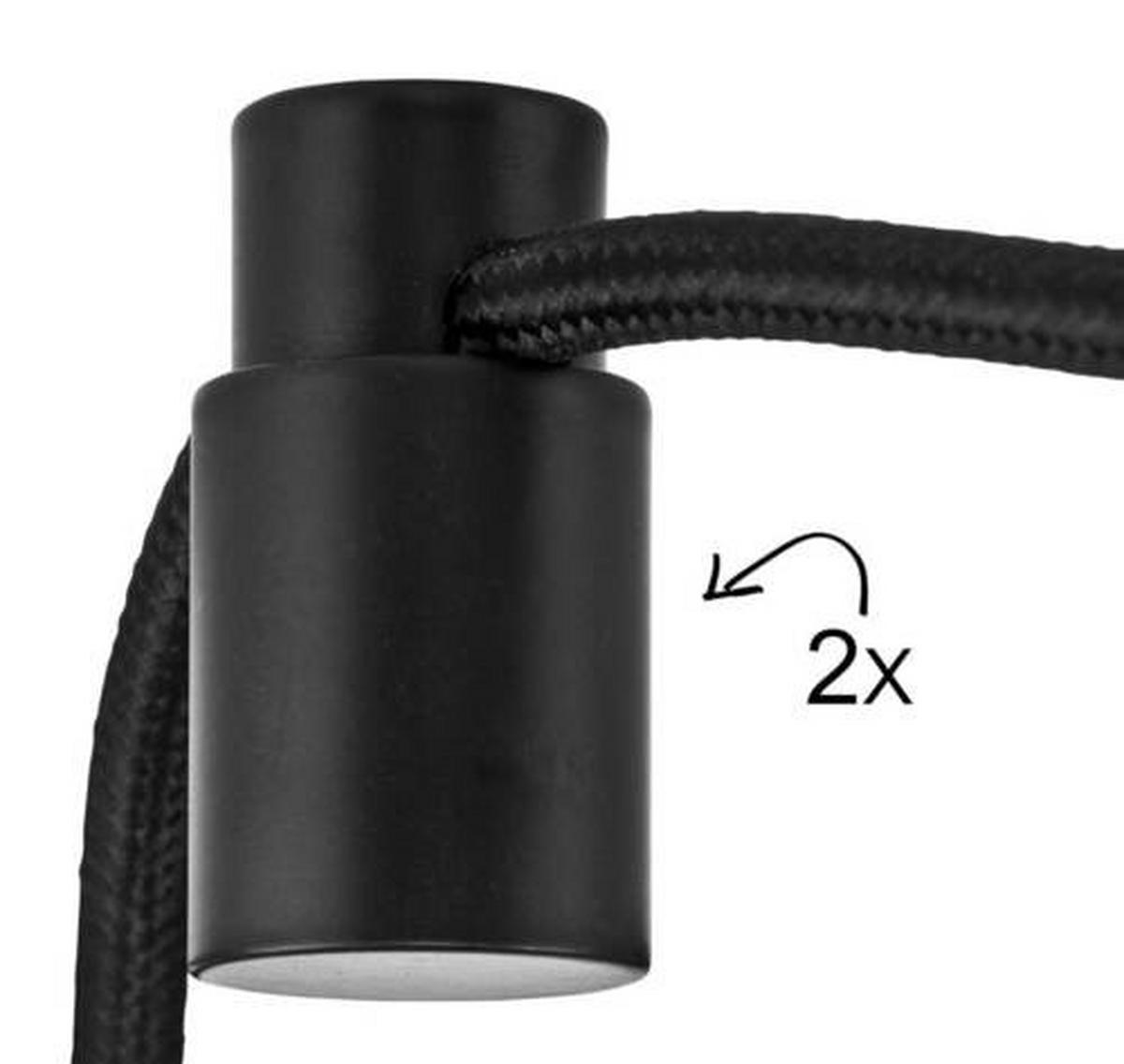 HÄNGELEUCHTE 60/18 cm  - Schwarz/Naturfarben, Trend, Naturmaterialien (60/18cm) - Good & Mojo