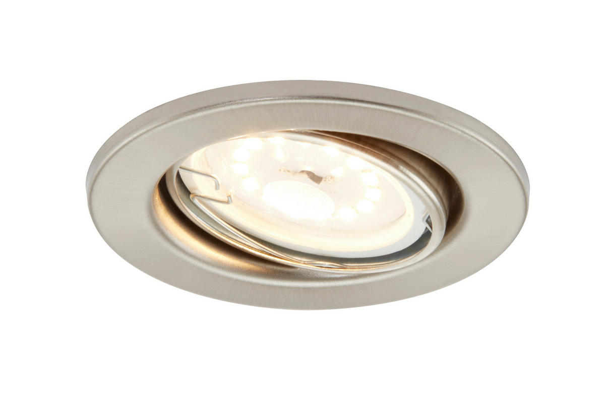 LED-PANEL   //3000 K// - barve niklja, Basics, kovina (8,6/7cm)