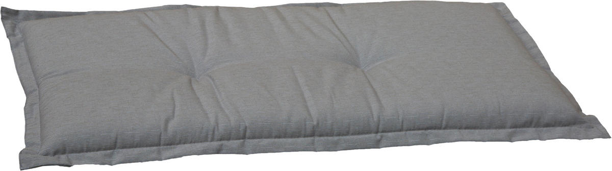 BANKAUFLAGE meliert  - Hellgrau, Basics, Textil (100/45/7cm) - Gardenson