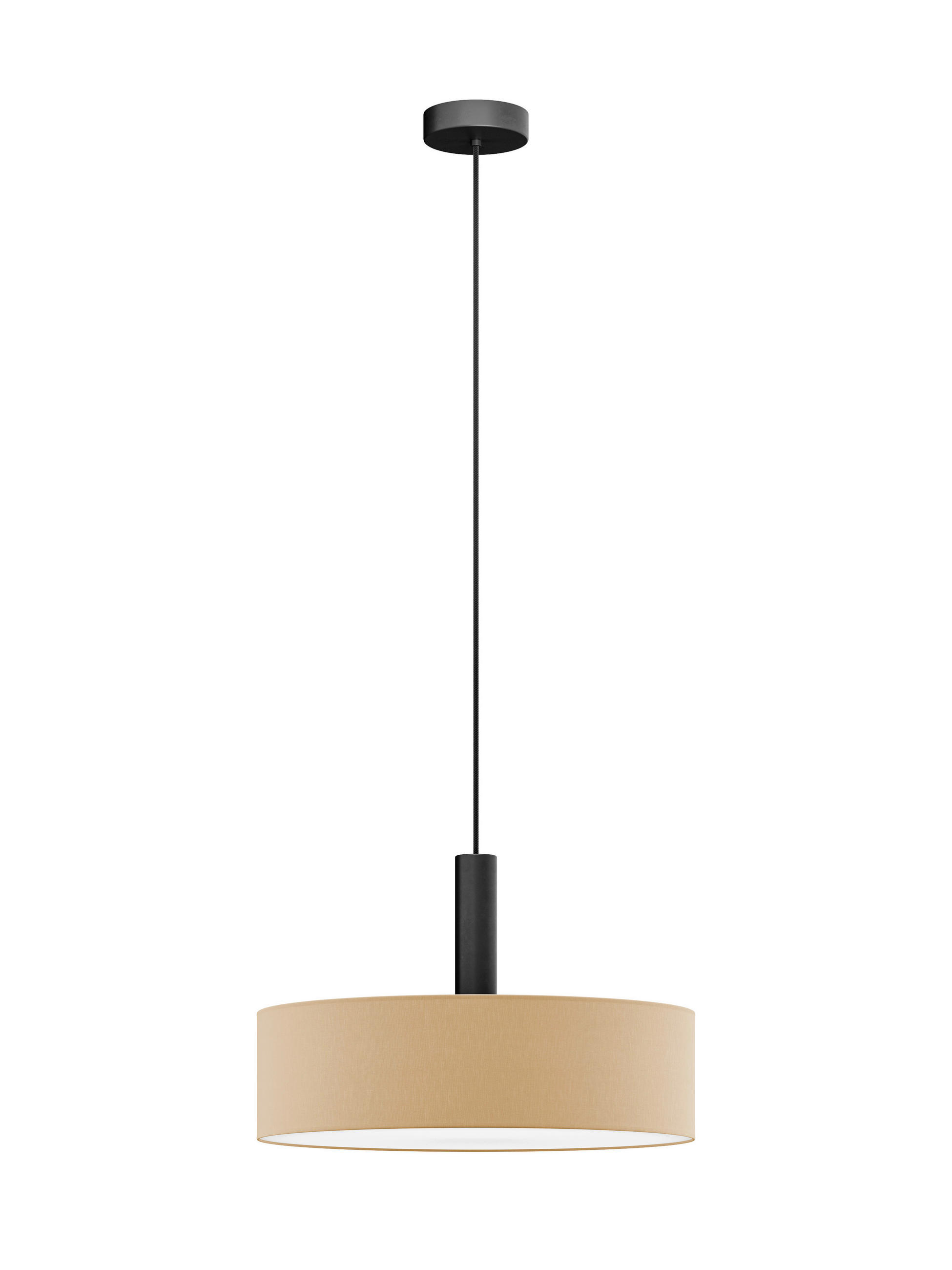 FÜGGŐLÁMPA 50/115 cm  - szahara, Basics, műanyag/textil (50/115cm)