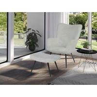 SESSELSET Cord    - Elfenbein/Schwarz, Basics, Textil/Metall - MID.YOU