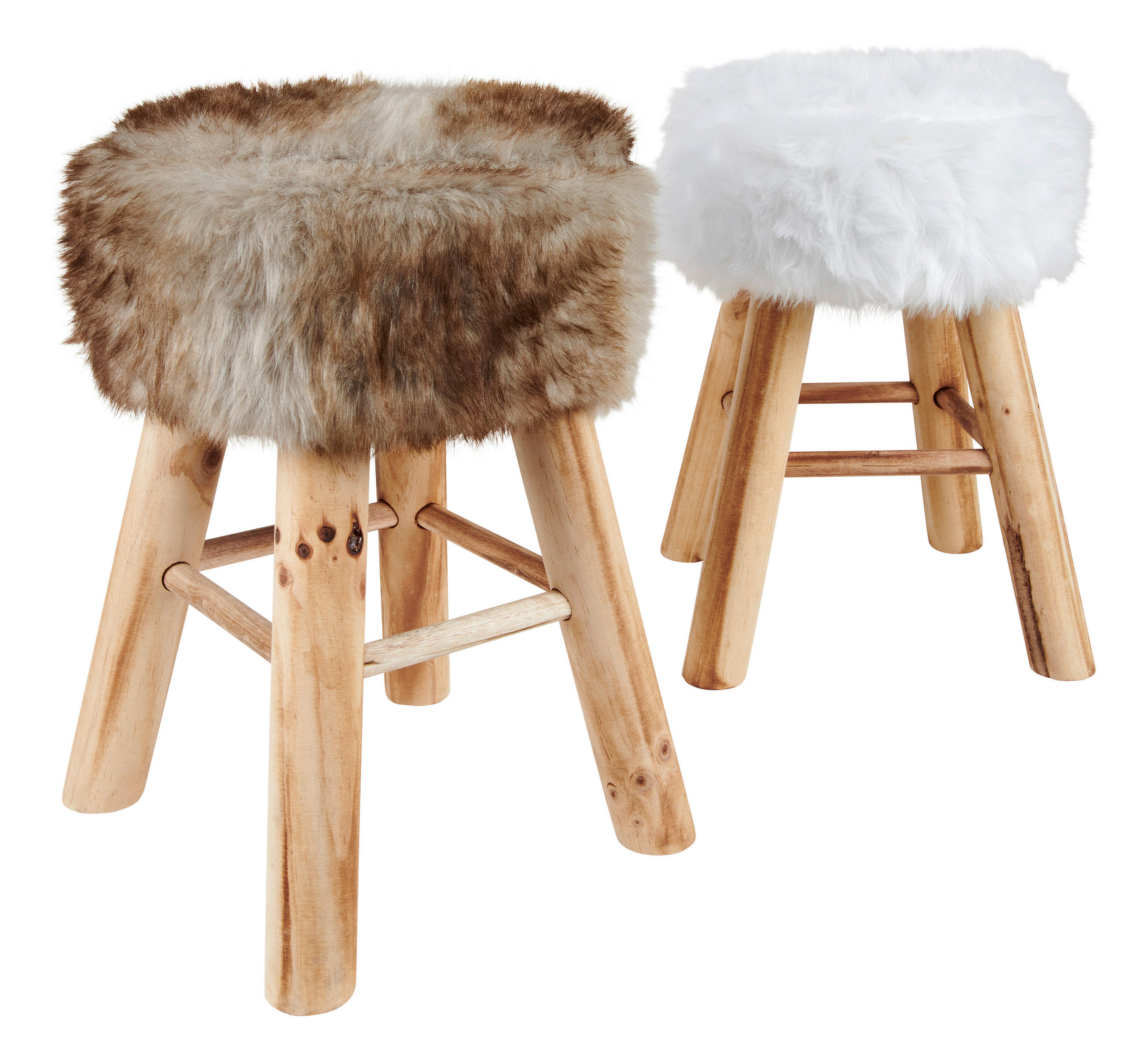 PALL i trä, textil, trämaterial grå, naturfärgad  - grå/naturfärgad, Natur, trämaterial/trä (28/42cm) - Ambia Home