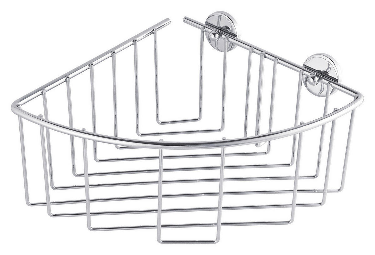 DUSCHREGAL - Edelstahlfarben, Trend, Metall (20,5/10/20,1cm) - Tesa