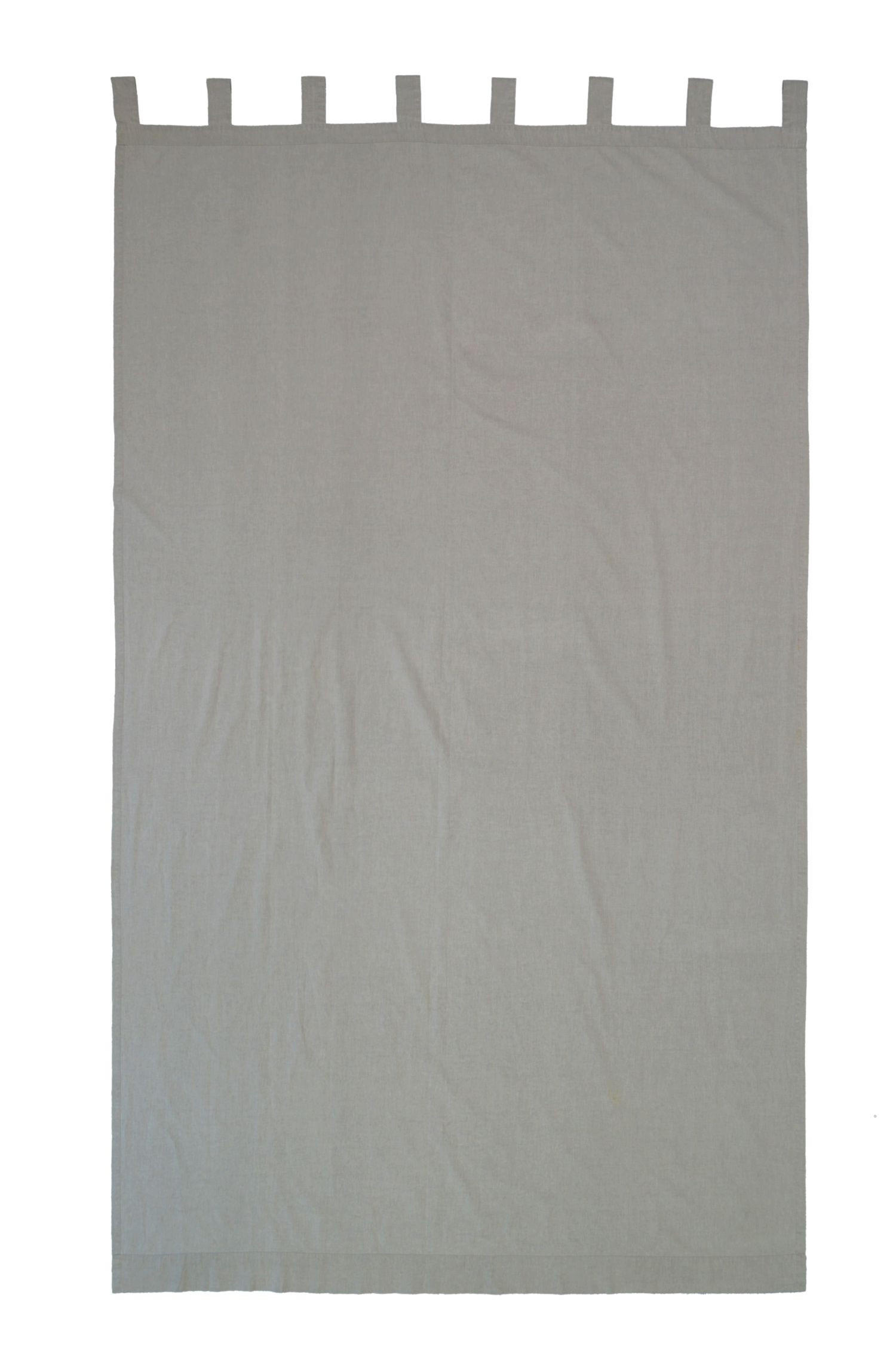 SCHLAUFENVORHANG  - Dunkelbraun, Basics, Textil (145/250cm)