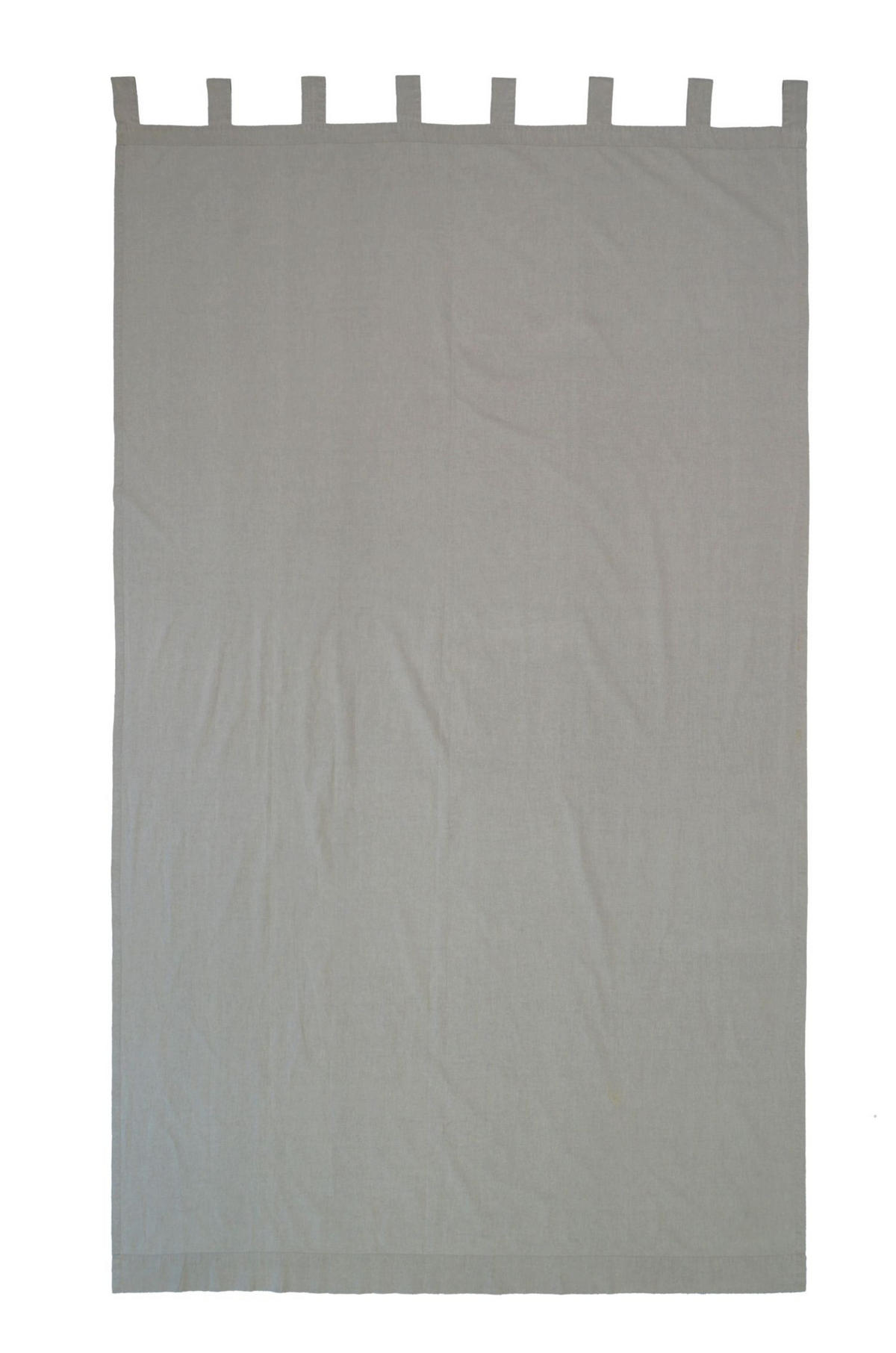 SCHLAUFENVORHANG  - Dunkelbraun, Basics, Textil (145/250cm)