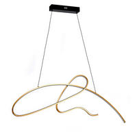 LED-HÄNGELEUCHTE 100/2/90 cm   - Goldfarben, Design, Metall (100/2/90cm)